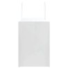 Sacs en papier 250 pcs avec poignées blanc 32x17x25 cm 