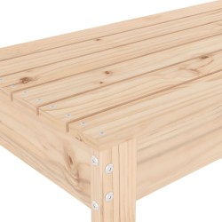 Banc de jardin 110x38x45 cm bois massif de pin 