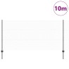 Poteaux de clôture 10 pcs U-Channel Gris 120 cm Acier 