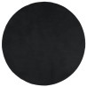 Tapis OVIEDO à poils courts noir Ø 120 cm 