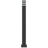 Lampadaire d'extérieur avec sortie noir 110 cm aluminium 