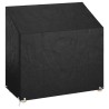 Housse de banc de jardin 8 œillets 130x70x70/88 cm polyéthylène 