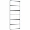 Porte coulissante avec kit de quincaillerie 76x205 cm Verre ESG 