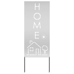 Panneau décoratif de jardin Argenté 50 x 140 cm Acier galvanisé 