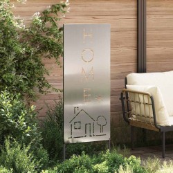 Panneau décoratif de jardin Argenté 50 x 140 cm Acier galvanisé 