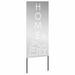 Panneau décoratif de jardin Argenté 50 x 140 cm Acier galvanisé 