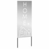Panneau décoratif de jardin Argenté 50 x 140 cm Acier galvanisé 