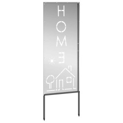 Panneau décoratif de jardin Argenté 50 x 140 cm Acier galvanisé 