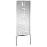 Panneau décoratif de jardin Argenté 50 x 140 cm Acier galvanisé 