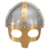 Casque de viking de réplique antique pour GN Argenté Acier 