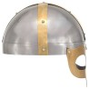 Casque de viking de réplique antique pour GN Argenté Acier 