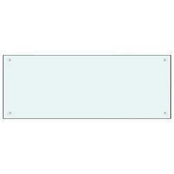  Dosseret de cuisine Blanc 100x40 cm Verre trempé 