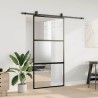 Porte coulissante avec kit de quincaillerie noir 102,5x205 cm 