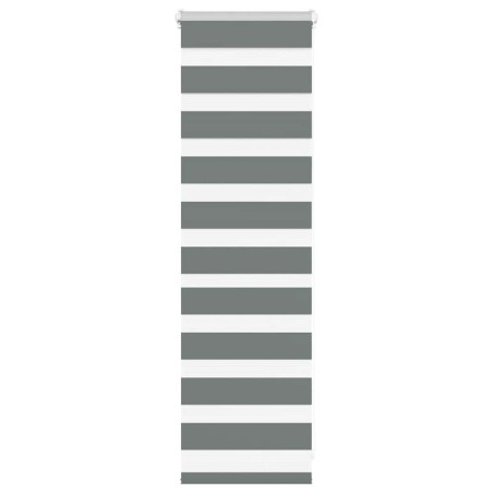 Store zèbre gris foncé largeur du tissu 40,9 cm polyester 