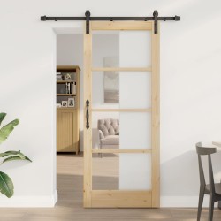 Porte coulissante avec quincaillerie 'ORKDAL'83x202 cm 