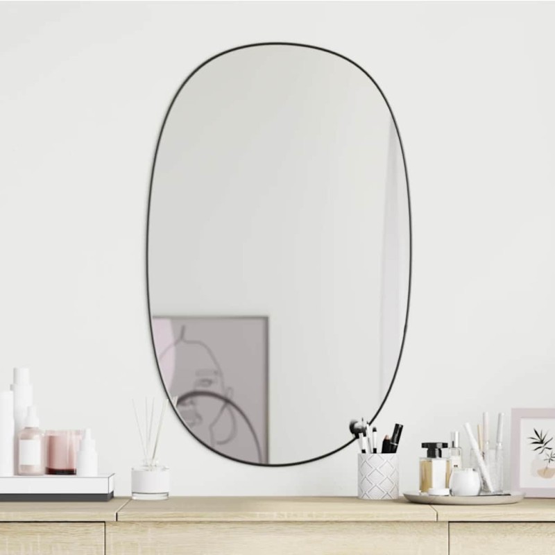 Miroir mural Noir 70x45 cm 