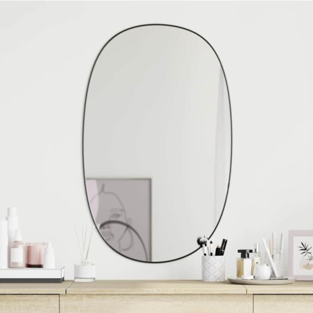 Miroir mural Noir 70x45 cm 