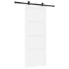 Porte Coulissante avec Ensemble de Quincaillerie 'ORKDAL'Blanc Bois Massif Pin 