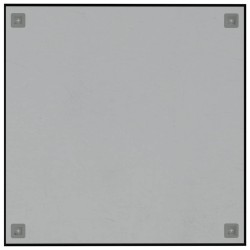 Tableau noir magnétique mural noir 60x60 cm verre trempé 