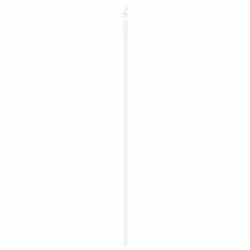Porte coulissante avec ensemble de matériel 'ORKDAL'en bois massif blanc & verre 