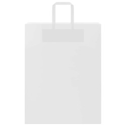 Sacs en papier 250 pcs avec poignées blanc 32x12x42 cm 