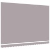 Tissu de remplacement d'auvent pour cadre de 4.5x3.5 m gris clair 