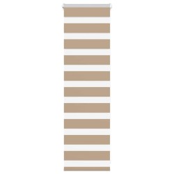 Store zèbre marron sable largeur du tissu 40,9 cm polyester 
