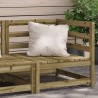 Canapé d'angle de jardin 70x70x67 cm bois de pin imprégné 