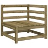 Canapé d'angle de jardin 70x70x67 cm bois de pin imprégné 