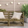 Canapé d'angle de jardin 70x70x67 cm bois de pin imprégné 