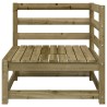 Canapé d'angle de jardin 70x70x67 cm bois de pin imprégné 