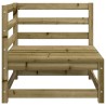 Canapé d'angle de jardin 70x70x67 cm bois de pin imprégné 