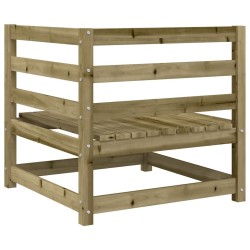 Canapé d'angle de jardin 70x70x67 cm bois de pin imprégné 