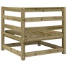 Canapé d'angle de jardin 70x70x67 cm bois de pin imprégné 
