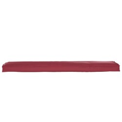 Coussins de Palette pour Banc 2 pcs Rouge Vin 180x40x8 cm Tissu Oxford 