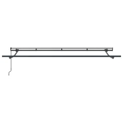 Store rétractable à manivelle 4x2 m en métal 