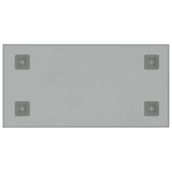 Tableau noir magnétique mural Blanc 40x20 cm Verre trempé 