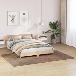 Tapis shaggy avec dos en latex Marron 160x230 cm 