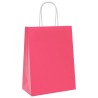 Sacs en papier 50 pcs avec poignées rose 21x11x28 cm 