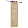 Porte coulissante avec quincaillerie 'ORKDAL'en bois massif en pin 