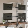 Support de moniteur noir acier VESA 75/100 mm 