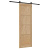 Porte Coulissante avec Ensemble de Quincaillerie 78x232 cm Bois Massif Pin 