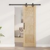 Porte Coulissante avec Quincaillerie "ORKDAL" en Bois Massif Pin 