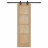 Porte Coulissante avec Quincaillerie "ORKDAL" en Bois Massif Pin 