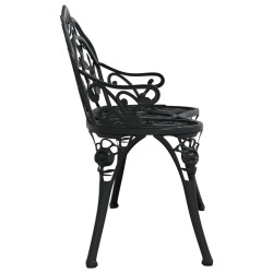 Banc de jardin 100 cm Aluminium coulé Noir 