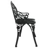 Banc de jardin 100 cm Aluminium coulé Noir 