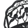 Banc de jardin 100 cm Aluminium coulé Noir 