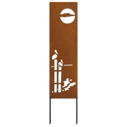 Panneau décoratif de jardin Rouillé 32 x 140 cm 