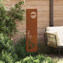 Panneau décoratif de jardin Rouillé 32 x 140 cm 