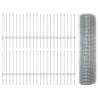 Clôture en fil soudé avec 44 poteaux U Argent 0.5x100 m Acier 